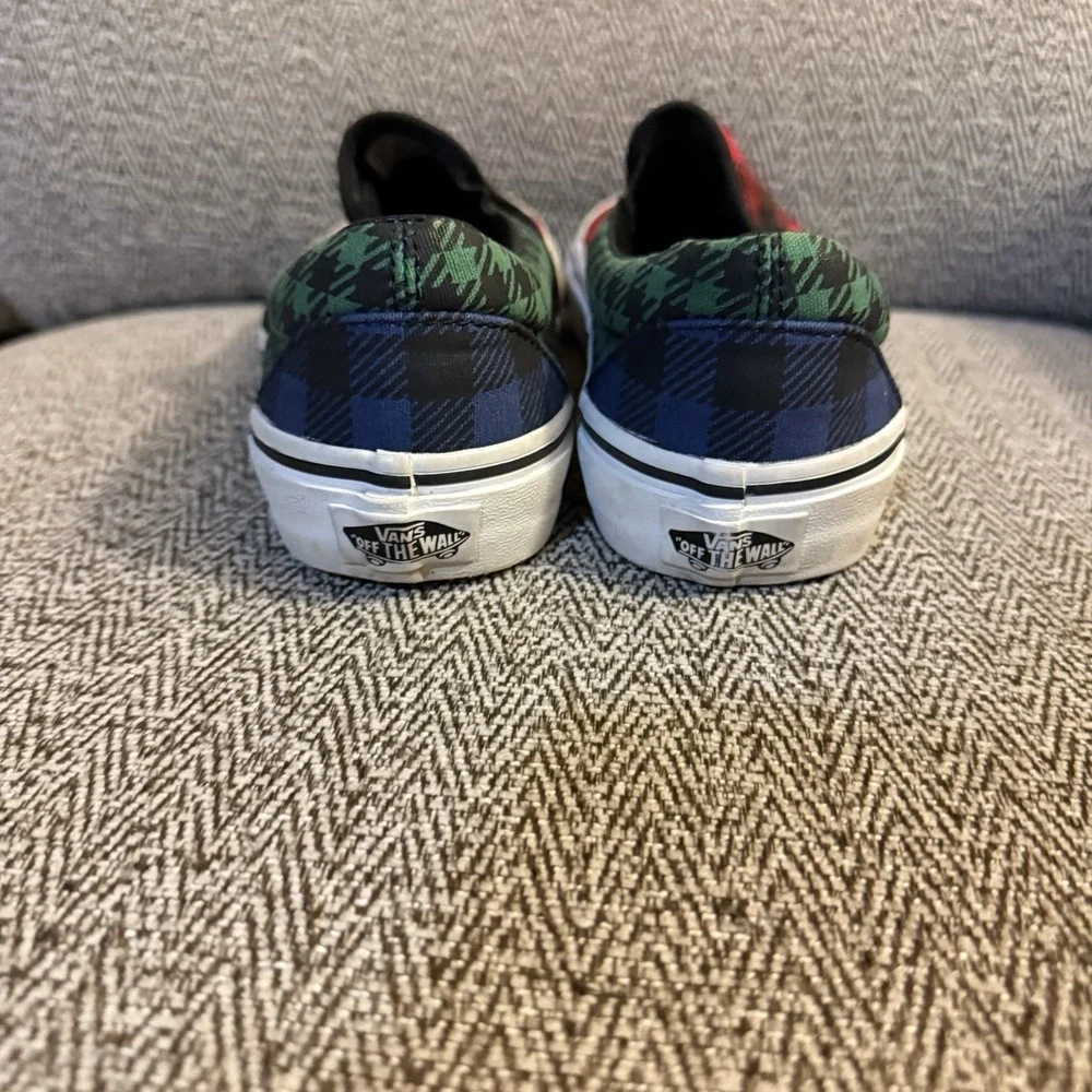 Vans Unisex Classic Multicolor Plaid Buffalo‎ Sneakers size Men's 5 Women's 6.5